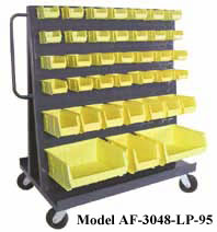 aframe truck with louvered panels on both sides