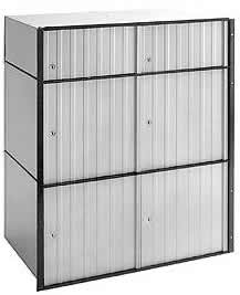 6 door aluminum mailboxes
