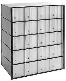 20 door aluminum mailboxes