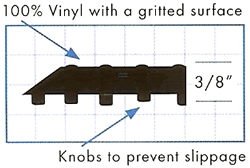Wearwell abrasive coated kushion walk anti-fatigue matting