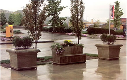 aurora concrete planters