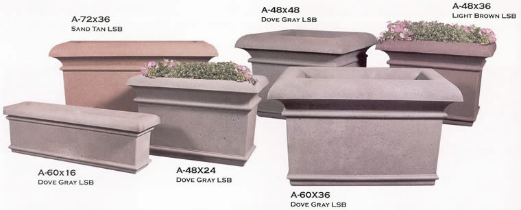 aurora concrete planters