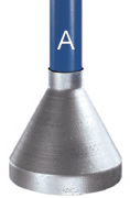 Type 71 Weather Cap designed for roof guardrailing to ensure a weather-tight seal for base fixing flanges.