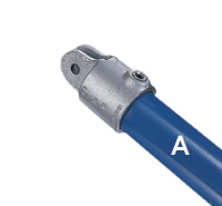 Type F50 is one part of a combination fitting with size 4 having only one ear while sizes 5 through 9 have two ears.