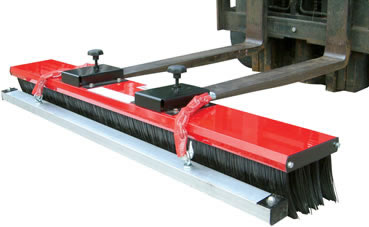 While traversing the desired area the Optional Magnet Attachment will detect metal items before they get caught in the bristles of the broom.