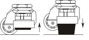 gd-40s leveling stem casters