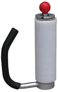 Hand held stretch wrapper