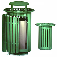 Steel Trash Receptacles