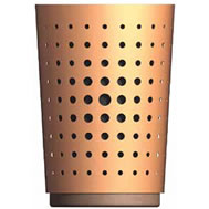 flared steel waste continer