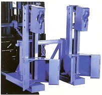 drum handling fork-lift attachment