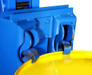 drum handling fork-lift attachment