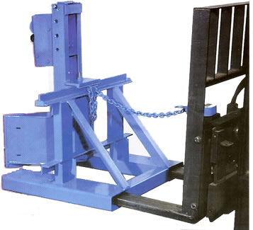 drum handling fork-lift attachment