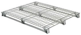 Galvanized Welded Wire Pallets have four-way access with pallet truck and fork trucks, have decking made from welded steel wire and a welded steel construction with a galvanized finish. 