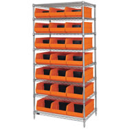 stackable shelf bins