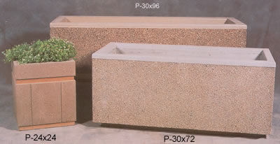 square concrete planters