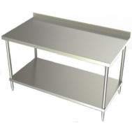 ss backsplash table