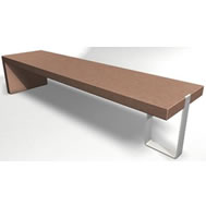 floating concrete bench