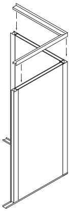 Assemble mitered cornice mold corner assembly (Detail I).