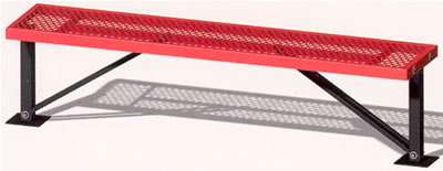steel single leg mish flat bench