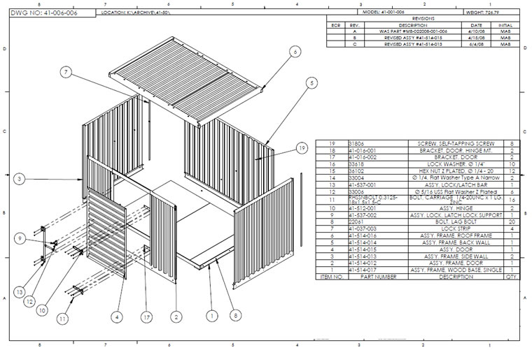 modular storage shed