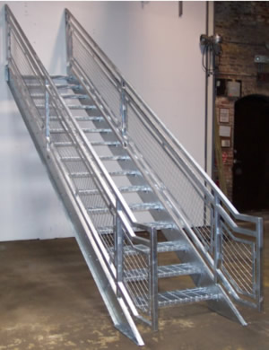 galvanized boca stairway