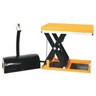 powered scissors lift table