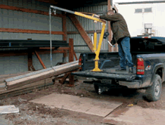 Winch Operated Truck Jib Cranes are installed in your pick-up truck bed and will help lift loads from ground to truck bed height, then rotate into cargo area.